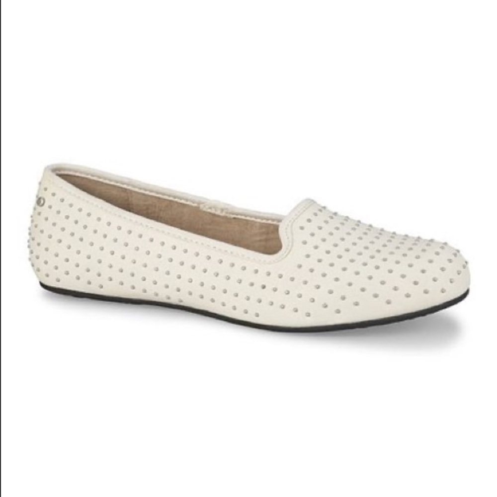 UGG Alloway Studded Loafers Cream -Shearling Lined